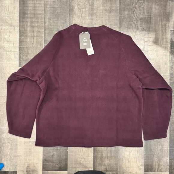 Uniqlo x Needles Fleece Cardigan Size XL Purple - Picture 4 of 4